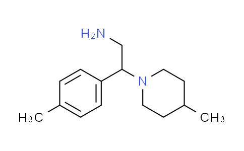 CAS No. 915923-71-6, 2-(4-methylphenyl)-2-(4-methylpiperidin-1-yl)ethanamine