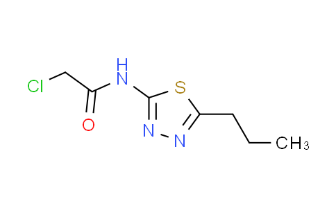 CAS No. 15777-38-5, 2-chloro-N-(5-propyl-1,3,4-thiadiazol-2-yl)acetamide