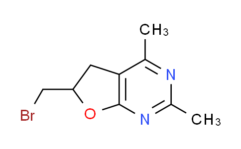 CAS No. 78304-56-0, 6-(bromomethyl)-2,4-dimethyl-5,6-dihydrofuro[2,3-d]pyrimidine