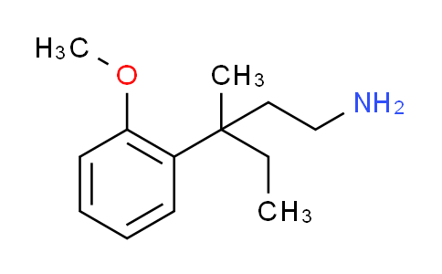 CAS No. 886685-28-5, 3-(2-methoxyphenyl)-3-methylpentan-1-amine