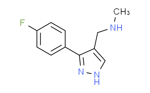 1-[3-(4-fluorophenyl)-1H-pyrazol-4-yl]-N-methylmethanamine