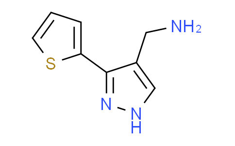 CAS No. 1107060-87-6, 1-[3-(2-thienyl)-1H-pyrazol-4-yl]methanamine