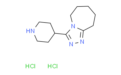 CAS No. 1255718-38-7, 3-(4-piperidinyl)-6,7,8,9-tetrahydro-5H-[1,2,4]triazolo[4,3-a]azepine dihydrochloride