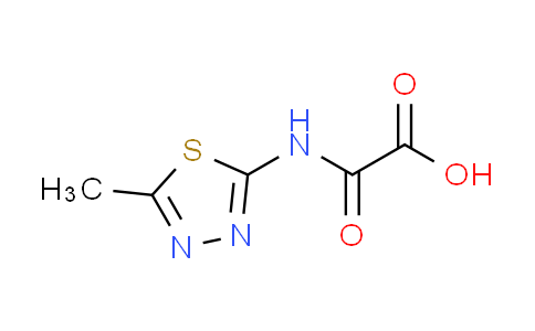 CAS No. 83244-81-9, [(5-methyl-1,3,4-thiadiazol-2-yl)amino](oxo)acetic acid