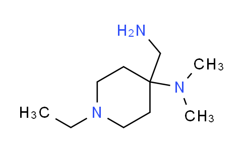 CAS No. 891656-66-9, 4-(aminomethyl)-1-ethyl-N,N-dimethyl-4-piperidinamine