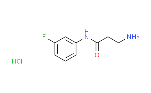CAS No. 1269053-24-8, N~1~-(3-fluorophenyl)-beta-alaninamide hydrochloride