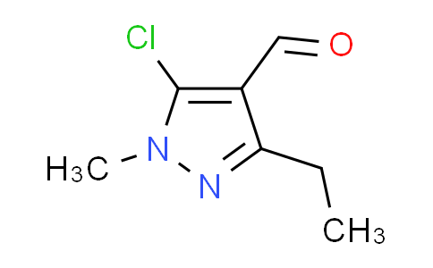 CAS No. 128564-56-7, 5-chloro-3-ethyl-1-methyl-1H-pyrazole-4-carbaldehyde