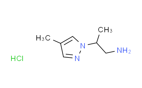 CAS No. 1609401-19-5, [2-(4-methyl-1H-pyrazol-1-yl)propyl]amine hydrochloride