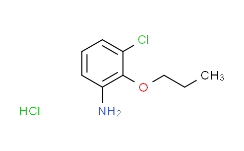 CAS No. 1185057-51-5, (3-chloro-2-propoxyphenyl)amine hydrochloride