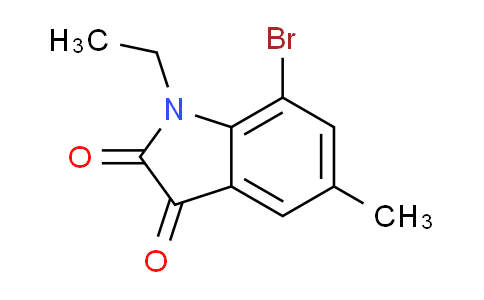 CAS No. 937664-94-3, 7-bromo-1-ethyl-5-methyl-1H-indole-2,3-dione