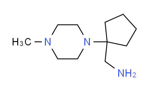 CAS No. 959240-31-4, 1-[1-(4-methyl-1-piperazinyl)cyclopentyl]methanamine