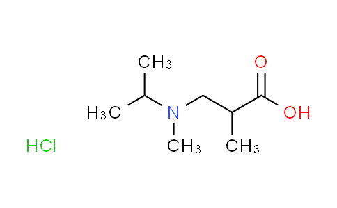 CAS No. 1158293-91-4, 3-[isopropyl(methyl)amino]-2-methylpropanoic acid hydrochloride