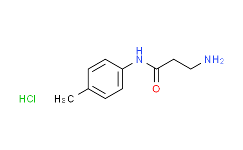CAS No. 57500-80-8, N~1~-(4-methylphenyl)-beta-alaninamide hydrochloride