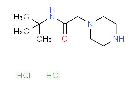 CAS No. 1044707-29-0, N-(tert-butyl)-2-(1-piperazinyl)acetamide dihydrochloride