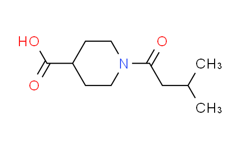 CAS No. 926238-85-9, 1-(3-methylbutanoyl)-4-piperidinecarboxylic acid
