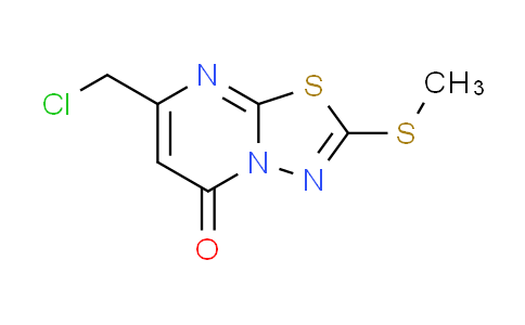 CAS No. 87572-21-2, 7-(chloromethyl)-2-(methylthio)-5H-[1,3,4]thiadiazolo[3,2-a]pyrimidin-5-one