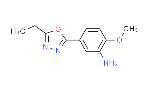 CAS No. 954326-01-3, 5-(5-ethyl-1,3,4-oxadiazol-2-yl)-2-methoxyaniline