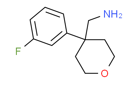 CAS No. 943109-41-9, 1-[4-(3-fluorophenyl)tetrahydro-2H-pyran-4-yl]methanamine