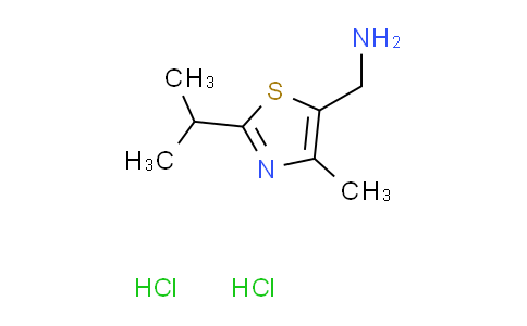 CAS No. 1185029-09-7, [(2-isopropyl-4-methyl-1,3-thiazol-5-yl)methyl]amine dihydrochloride