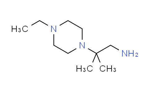 CAS No. 891643-94-0, 2-(4-ethyl-1-piperazinyl)-2-methyl-1-propanamine