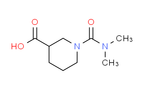 CAS No. 702670-21-1, 1-[(dimethylamino)carbonyl]-3-piperidinecarboxylic acid
