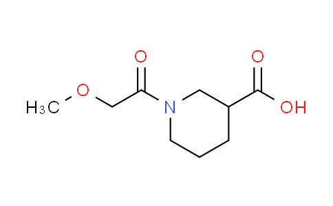 CAS No. 926238-94-0, 1-(methoxyacetyl)-3-piperidinecarboxylic acid