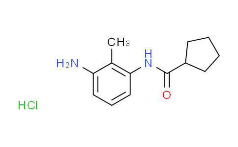 CAS No. 1269039-42-0, N-(3-amino-2-methylphenyl)cyclopentanecarboxamide hydrochloride