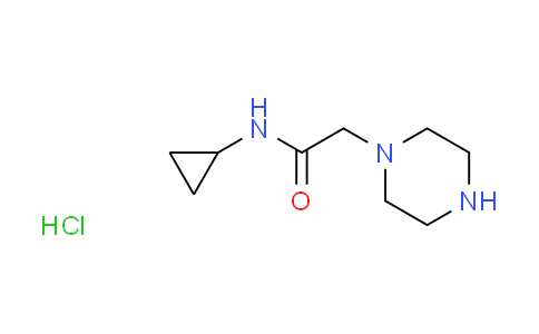 CAS No. 1158311-78-4, N-cyclopropyl-2-(1-piperazinyl)acetamide hydrochloride