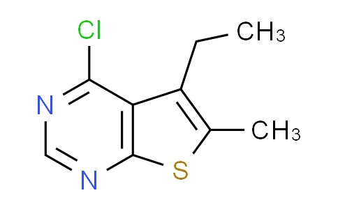 CAS No. 439692-90-7, 4-chloro-5-ethyl-6-methylthieno[2,3-d]pyrimidine