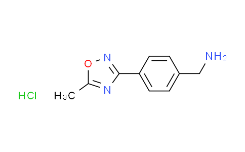 CAS No. 932742-87-5, [4-(5-methyl-1,2,4-oxadiazol-3-yl)benzyl]amine hydrochloride