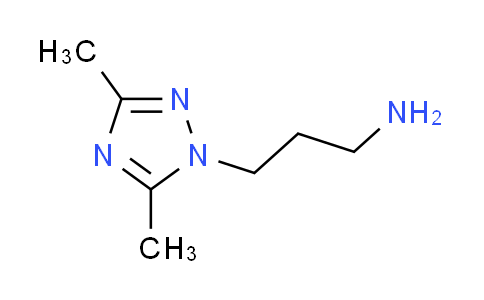 CAS No. 1060817-15-3, 3-(3,5-dimethyl-1H-1,2,4-triazol-1-yl)-1-propanamine
