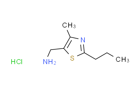 CAS No. 1255717-41-9, [(4-methyl-2-propyl-1,3-thiazol-5-yl)methyl]amine hydrochloride