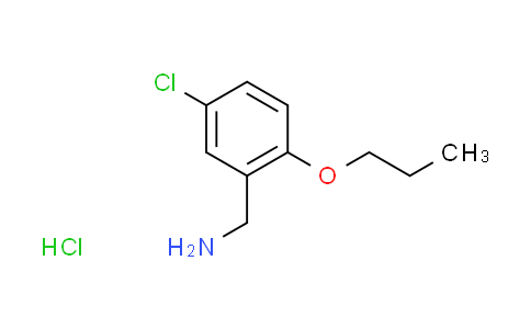 CAS No. 1135288-57-1, (5-chloro-2-propoxybenzyl)amine hydrochloride