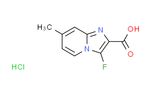 CAS No. 1322749-72-3, 3-fluoro-7-methylimidazo[1,2-a]pyridine-2-carboxylic acid hydrochloride