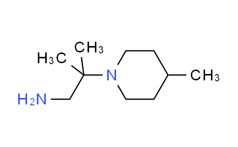 CAS No. 933724-18-6, 2-methyl-2-(4-methyl-1-piperidinyl)-1-propanamine