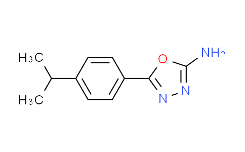CAS No. 49579-79-5, 5-(4-isopropylphenyl)-1,3,4-oxadiazol-2-amine