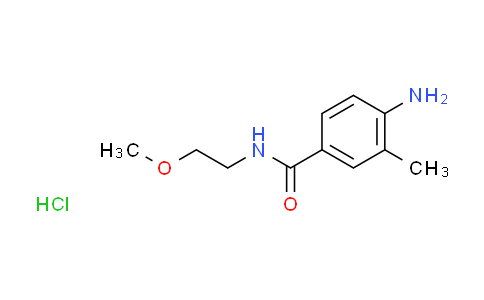 CAS No. 1269394-38-8, 4-amino-N-(2-methoxyethyl)-3-methylbenzamide hydrochloride