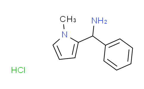 CAS No. 1185016-37-8, [(1-methyl-1H-pyrrol-2-yl)(phenyl)methyl]amine hydrochloride