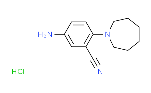 CAS No. 1349716-03-5, 5-amino-2-(1-azepanyl)benzonitrile hydrochloride