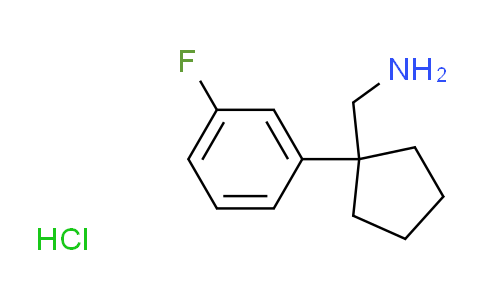 CAS No. 1609396-08-8, 1-[1-(3-fluorophenyl)cyclopentyl]methanamine hydrochloride