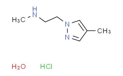 CAS No. 1177297-64-1, N-methyl-2-(4-methyl-1H-pyrazol-1-yl)ethanamine hydrochloride hydrate