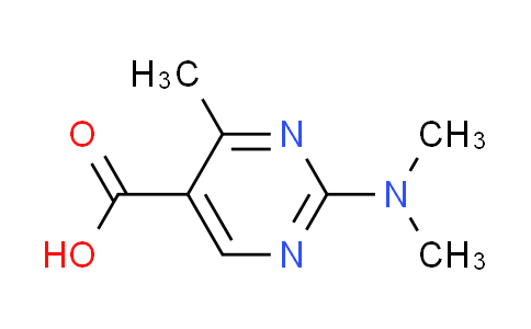 CAS No. 180283-68-5, 2-(dimethylamino)-4-methyl-5-pyrimidinecarboxylic acid