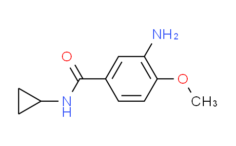 CAS No. 312629-04-2, 3-amino-N-cyclopropyl-4-methoxybenzamide