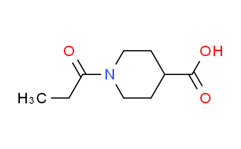 CAS No. 117705-17-6, 1-propionyl-4-piperidinecarboxylic acid
