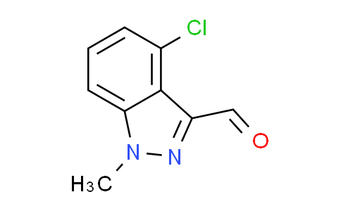 CAS No. 1033693-09-2, 4-chloro-1-methyl-1H-indazole-3-carbaldehyde