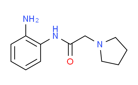 CAS No. 91646-50-3, N-(2-aminophenyl)-2-(1-pyrrolidinyl)acetamide