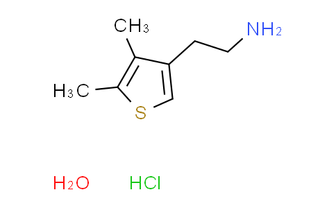 CAS No. 933852-41-6, [2-(4,5-dimethyl-3-thienyl)ethyl]amine hydrochloride hydrate