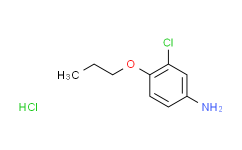 CAS No. 90415-74-0, (3-chloro-4-propoxyphenyl)amine hydrochloride