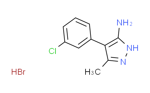 CAS No. 62538-18-5, 4-(3-chlorophenyl)-3-methyl-1H-pyrazol-5-amine hydrobromide