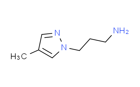 CAS No. 956758-69-3, 3-(4-methyl-1H-pyrazol-1-yl)-1-propanamine